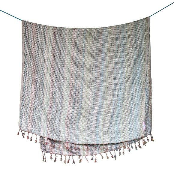 Salt Rag Beach Towel - "Mint Hippie Rag" [Sand Free Turkish Beach Towel] - Picture 3 of 4